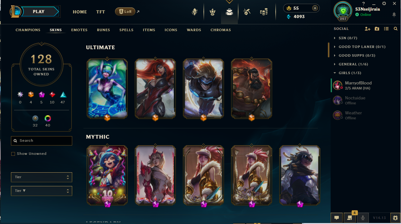 League of Legends acc