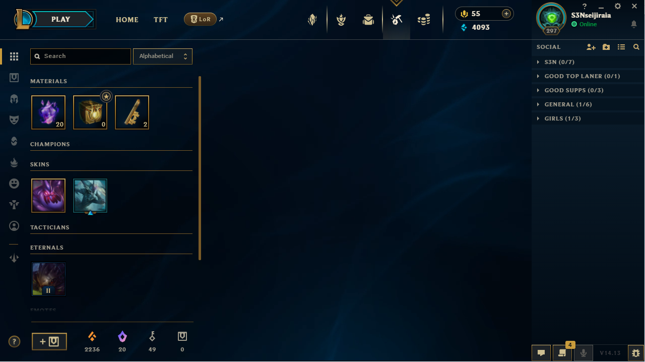 League of Legends acc